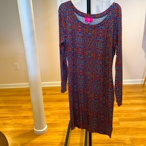 Sassy Jones Bodycon Abstract dress Size Medium.